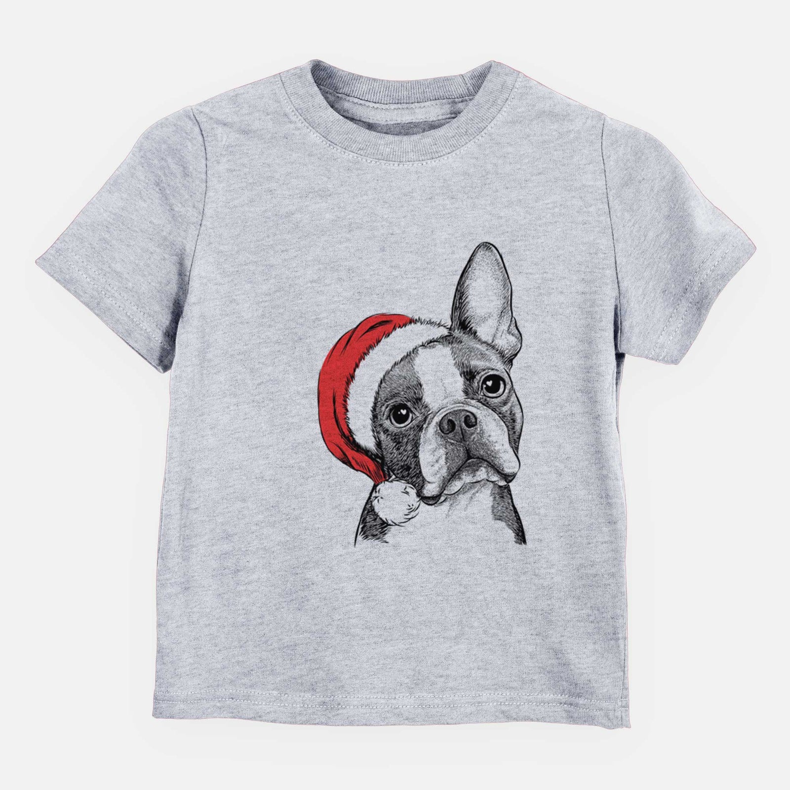 Santa Dee Dee the Boston Terrier - Kids/Youth/Toddler Shirt