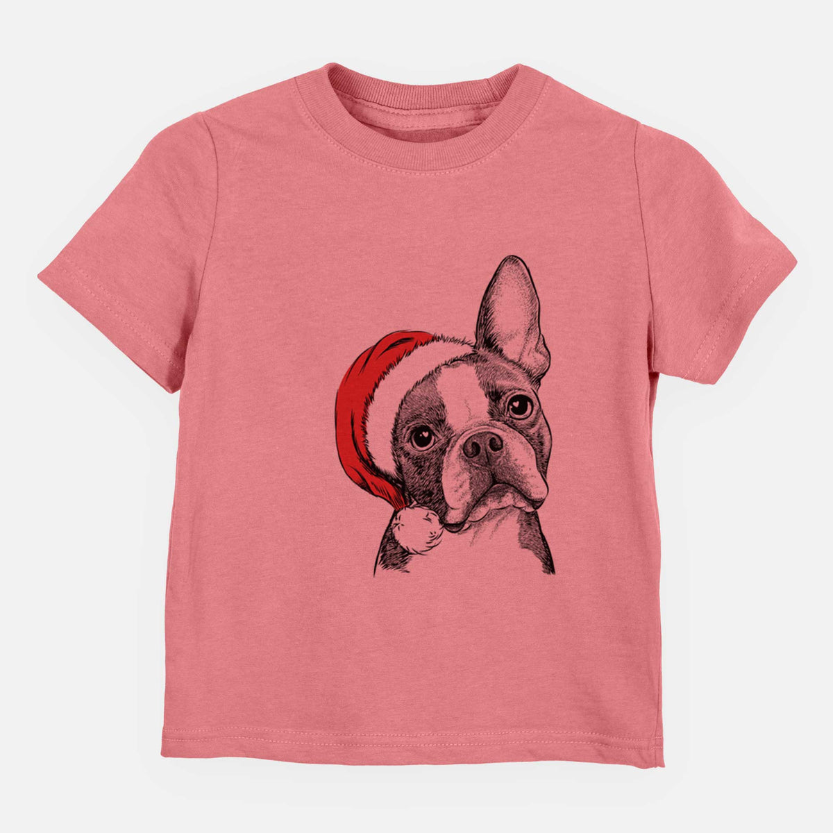 Santa Dee Dee the Boston Terrier - Kids/Youth/Toddler Shirt