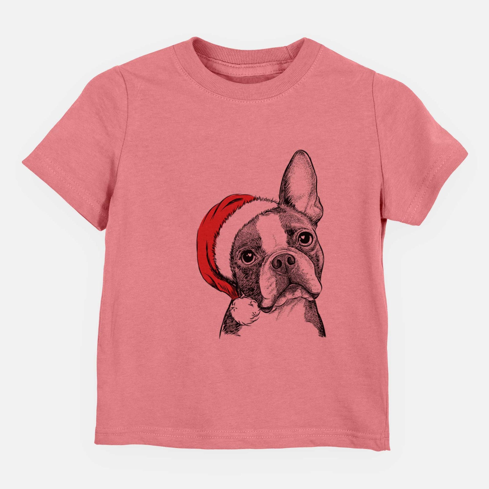 Santa Dee Dee the Boston Terrier - Kids/Youth/Toddler Shirt