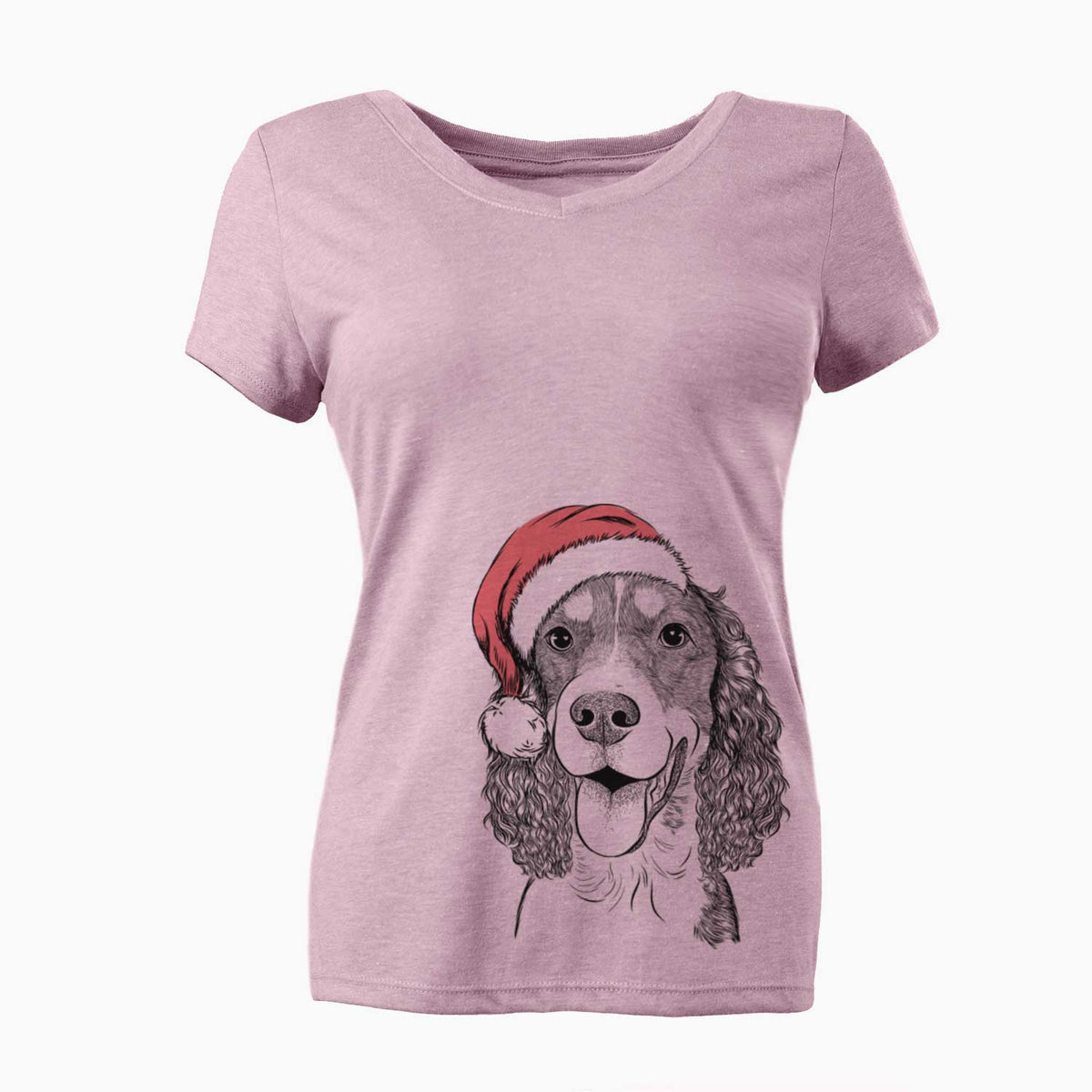 Delilah the English Springer Spaniel - Women's V-neck Shirt