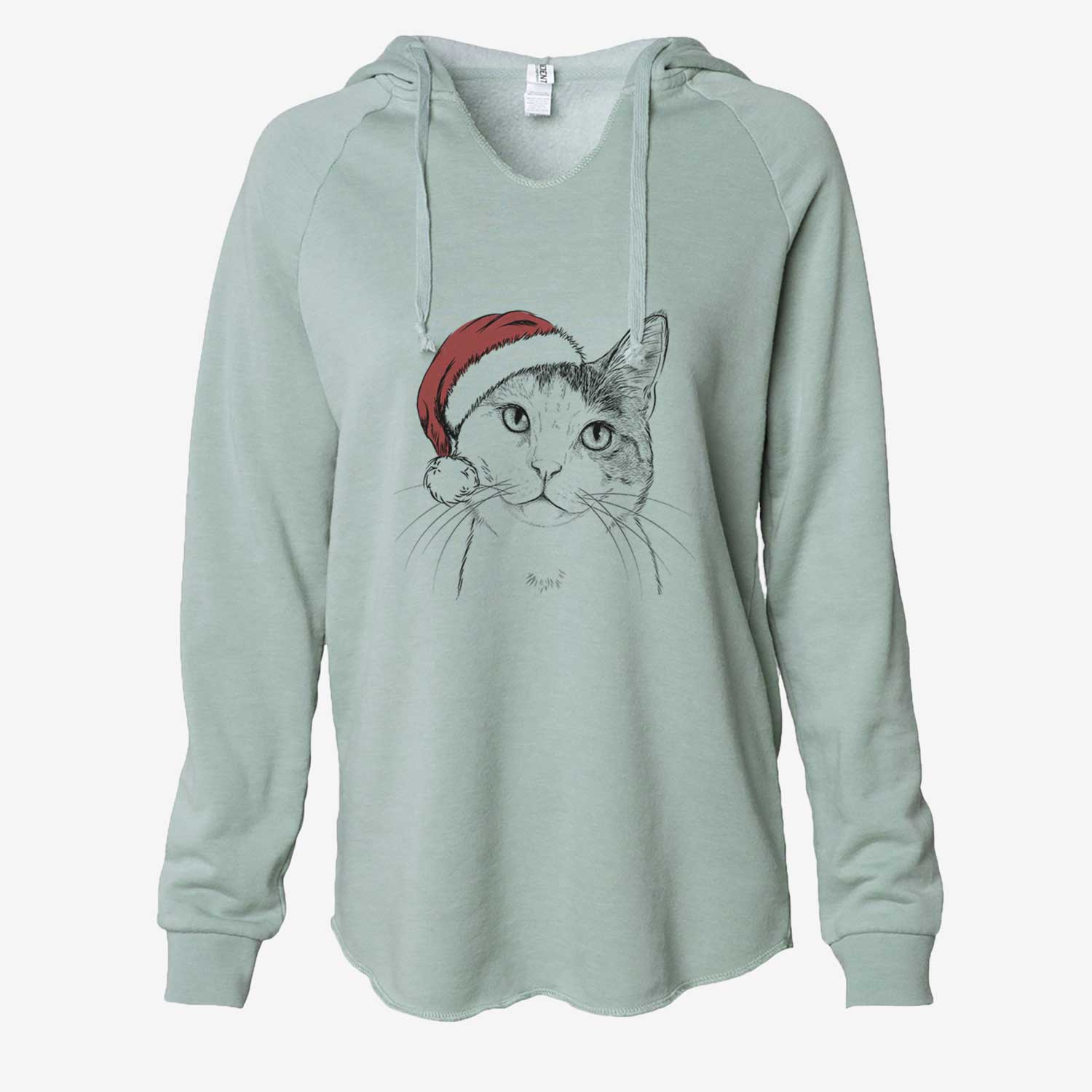 Denver the Calico Cat - Cali Wave Hooded Sweatshirt