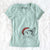 Santa Denver the Calico Cat - Women's V-neck Shirt