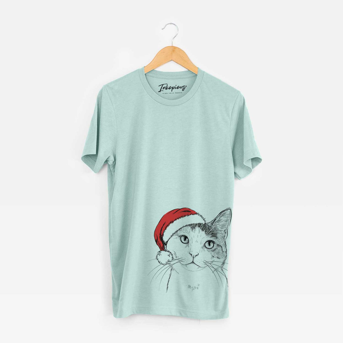 Santa Denver the Calico Cat - Unisex Crewneck