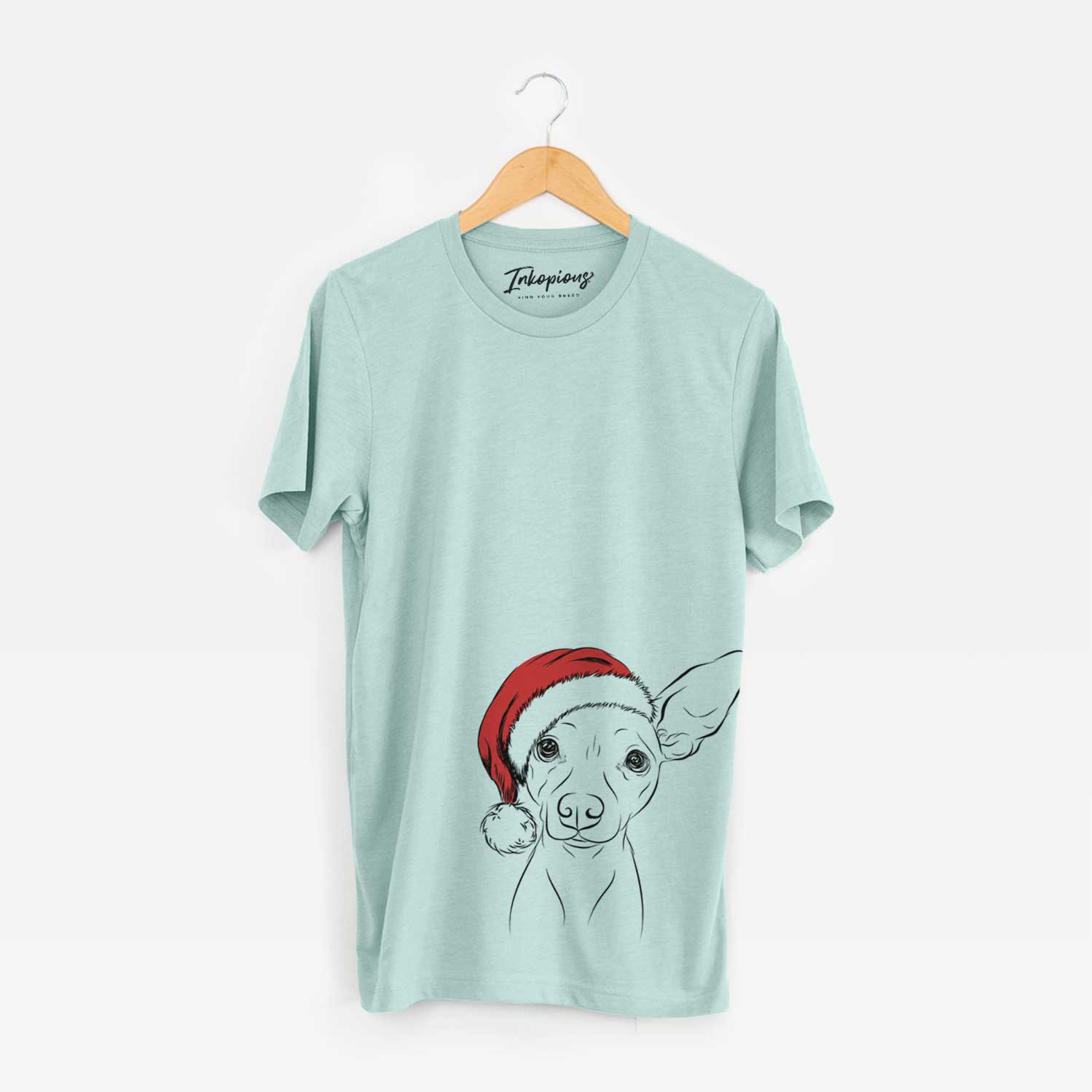 Santa Desi the American Hairless Terrier - Unisex Crewneck