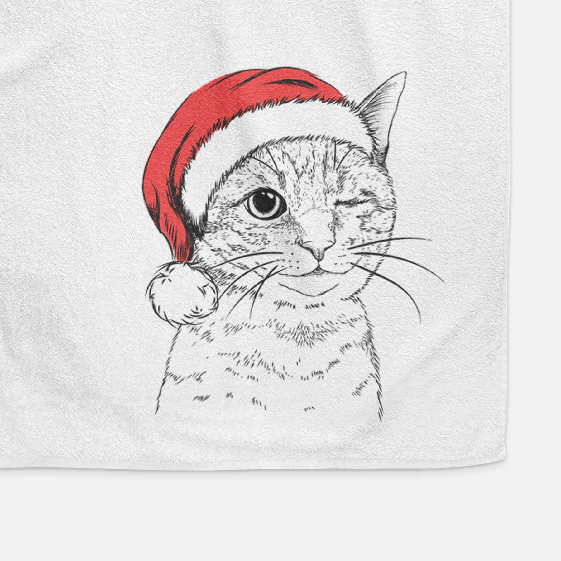 Dexter the Domestic Shorthair Decorative Hand Towel