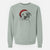 Santa Dexter the Pitbull - Unisex Pigment Dyed Crew Sweatshirt