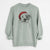 Santa Dexter the Pitbull - Unisex Pigment Dyed Crew Sweatshirt