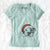 Santa Dexter the Pitbull - Women's V-neck Shirt