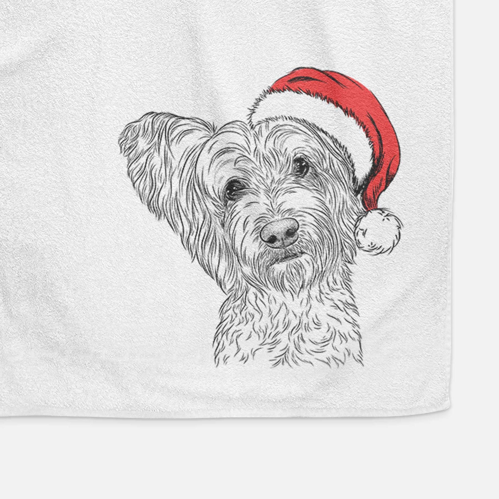Dexter the Terrier Mix Decorative Hand Towel