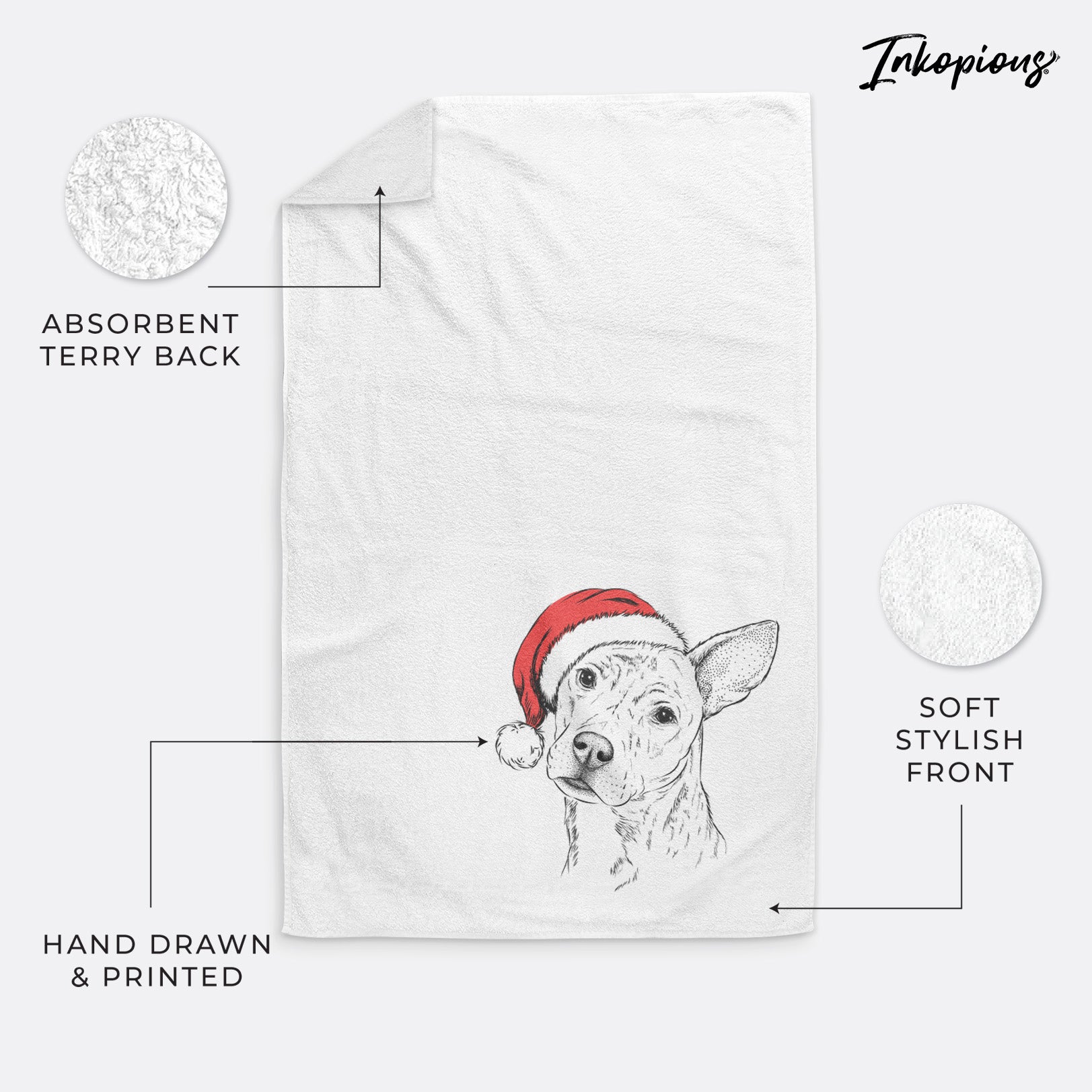 Diesel the Mixed Breed Decorative Hand Towel