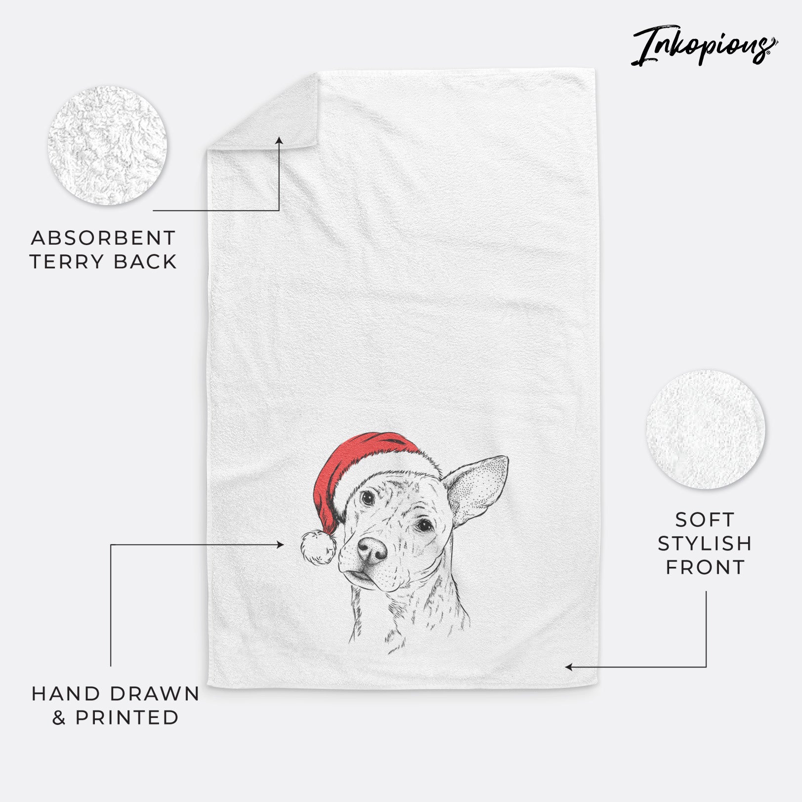 Diesel the Mixed Breed Decorative Hand Towel