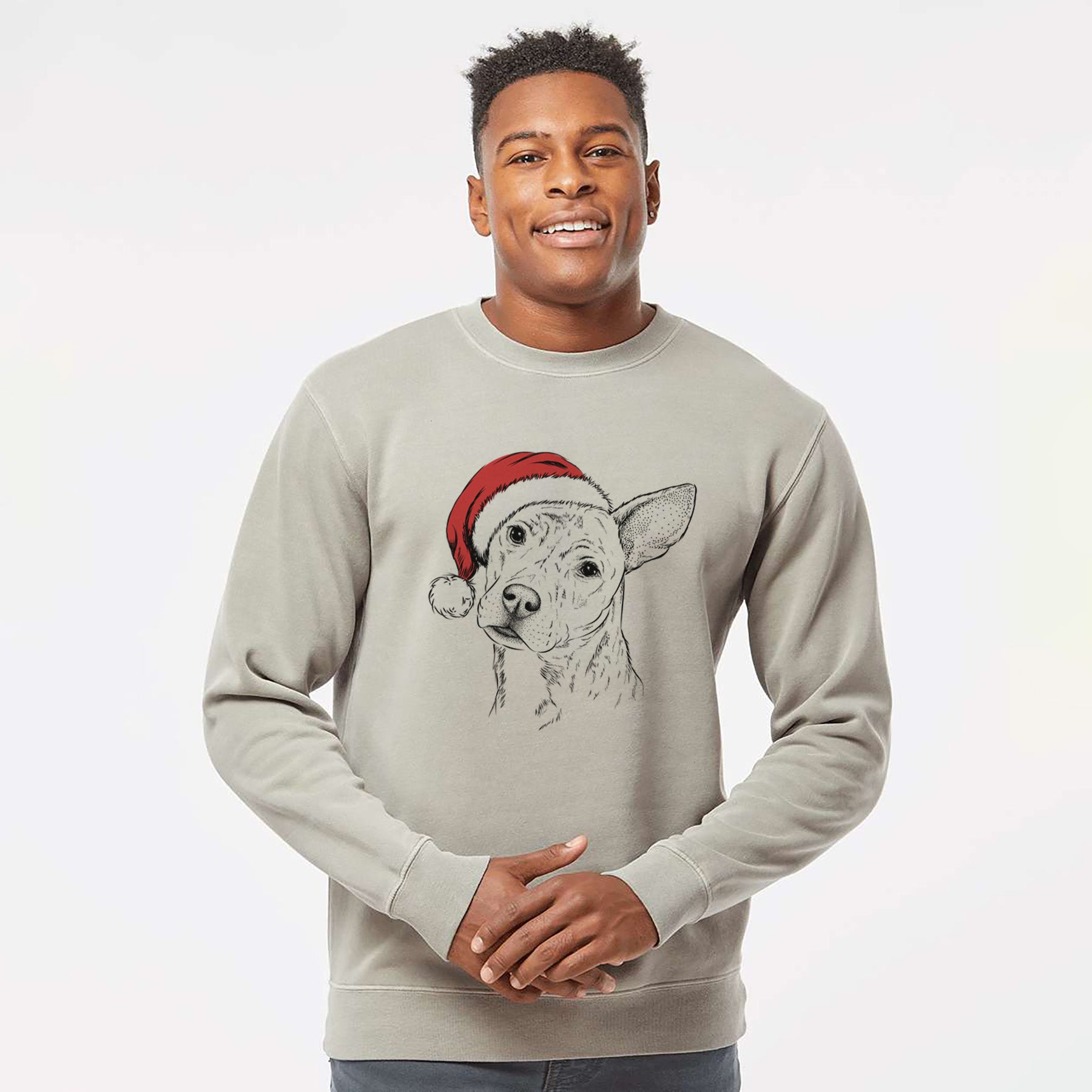 Santa Diesel the Mixed Breed - Unisex Pigment Dyed Crew Sweatshirt