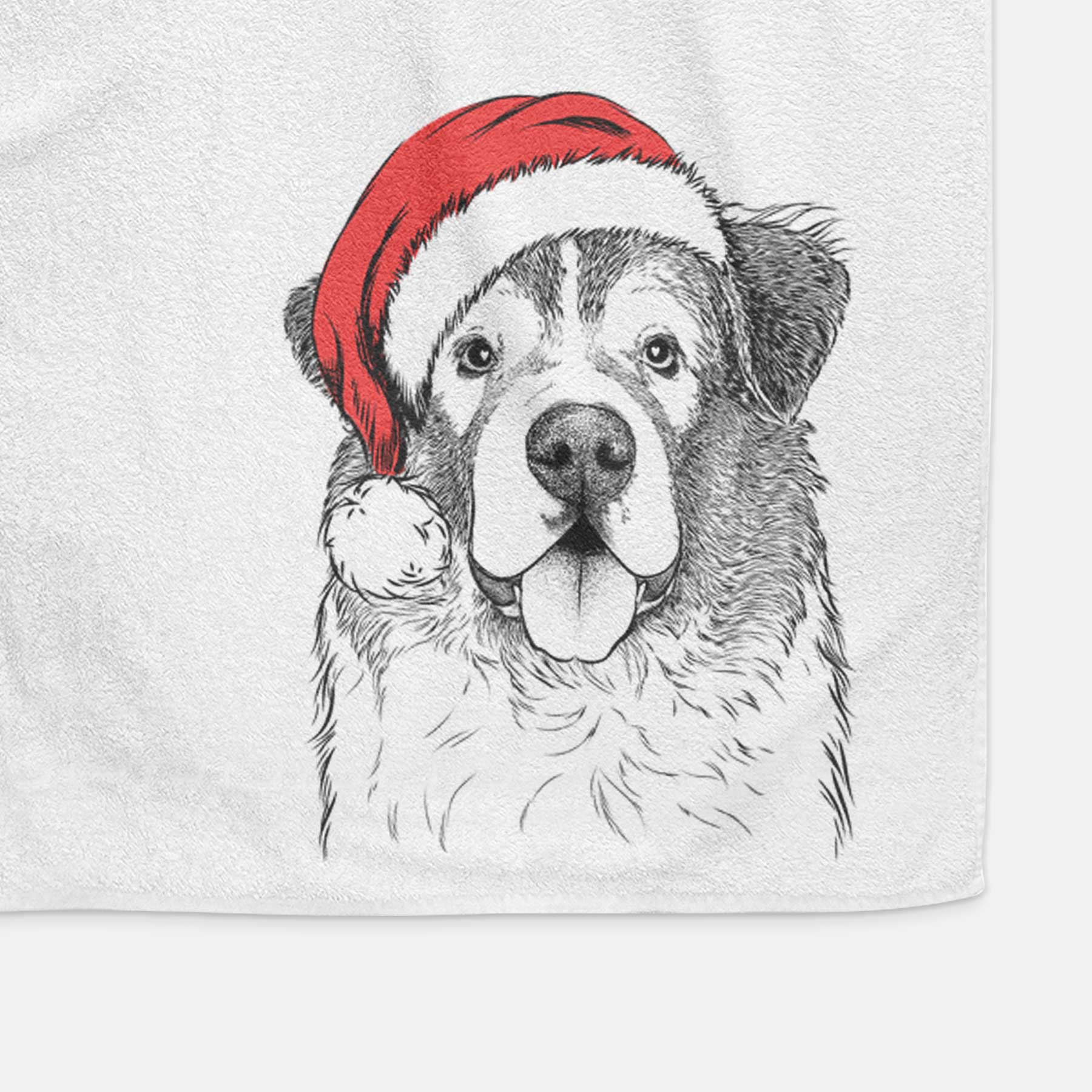 Dilly the Saint Bernard Decorative Hand Towel