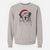 Santa Dilly the Saint Bernard - Unisex Pigment Dyed Crew Sweatshirt