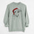 Santa Diva the Greyhound - Unisex Pigment Dyed Crew Sweatshirt