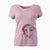 Santa Diva the Greyhound - Women's V-neck Shirt