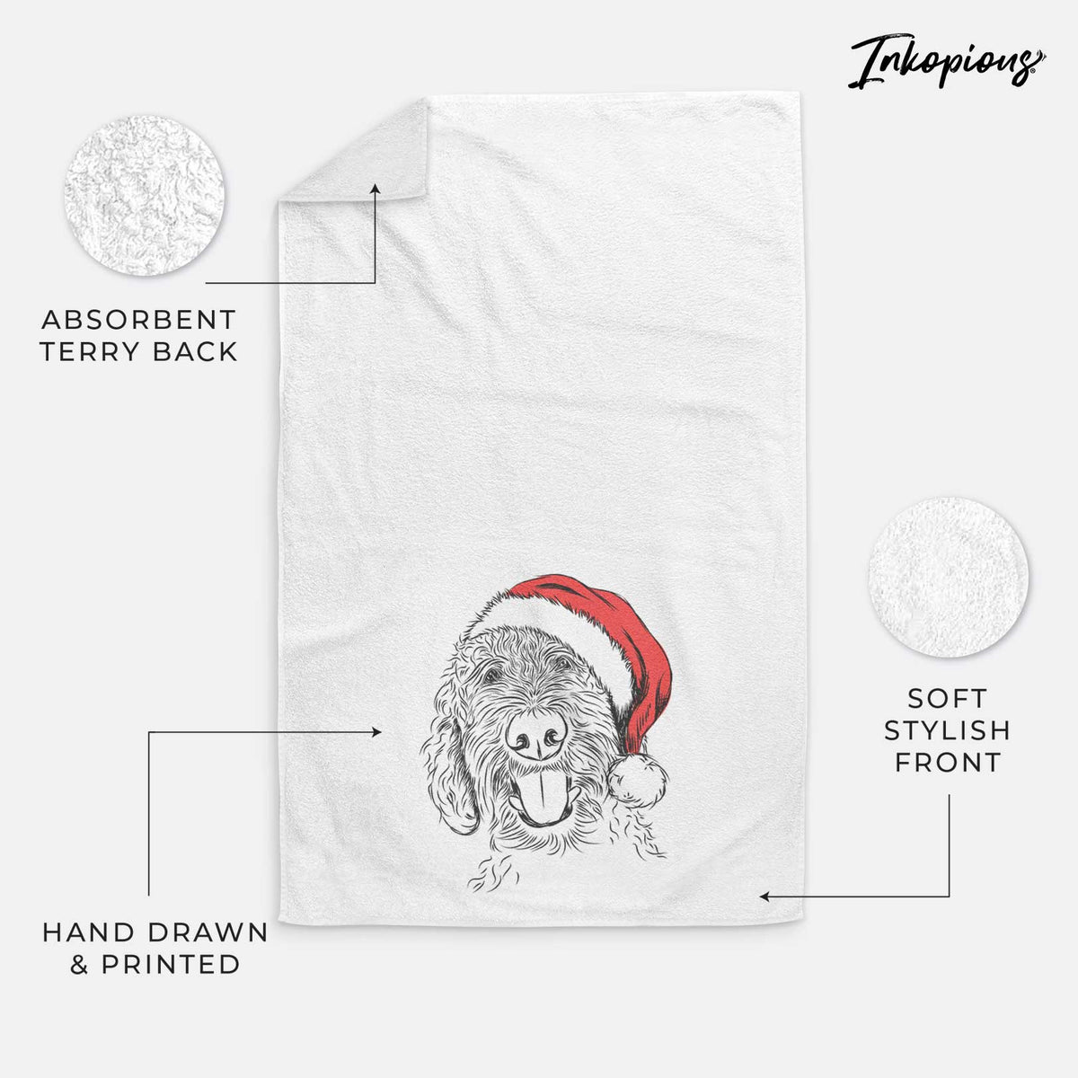 Dixie the Doodle Decorative Hand Towel