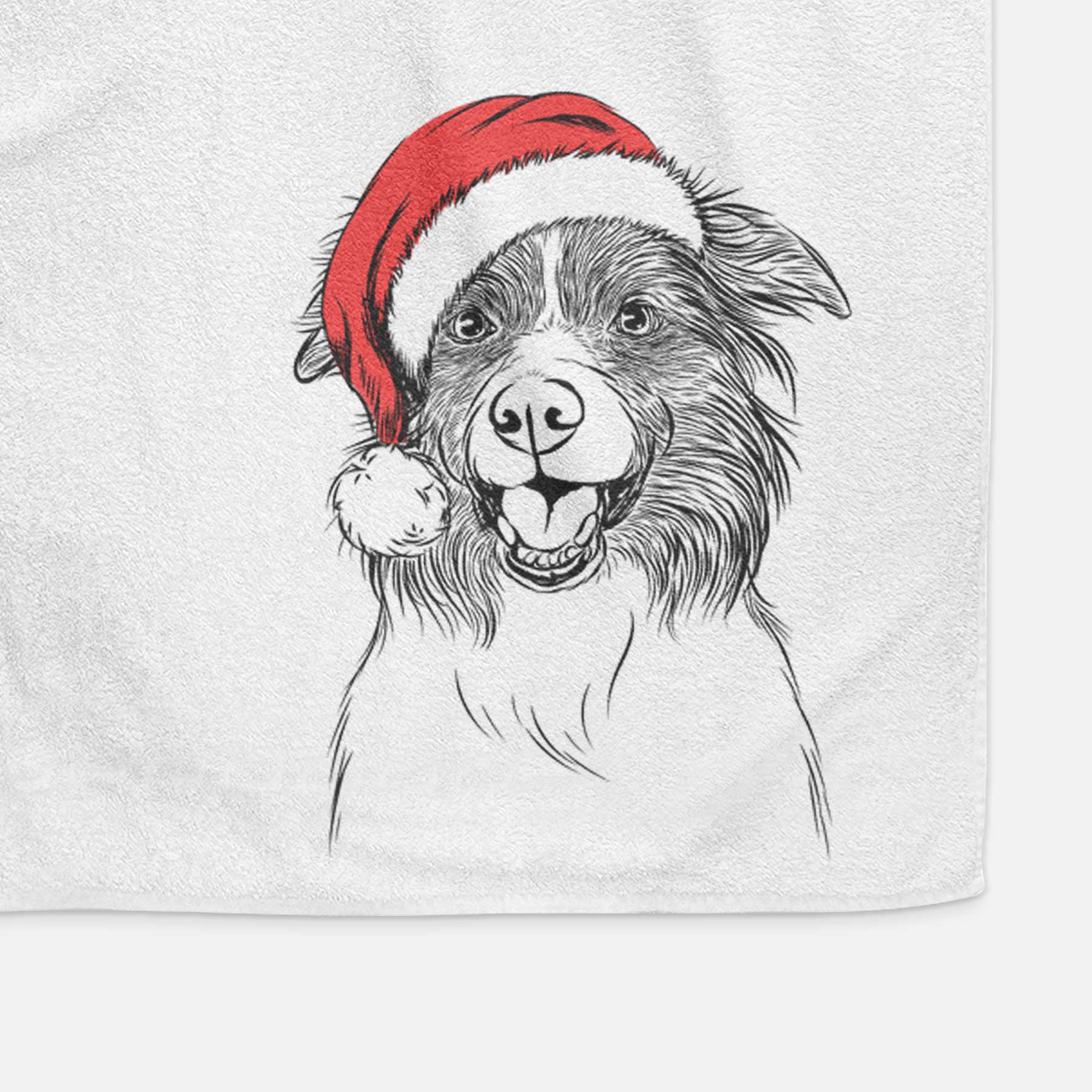 Dizzy the Border Collie Decorative Hand Towel