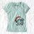 Santa Dizzy the Border Collie - Women's V-neck Shirt