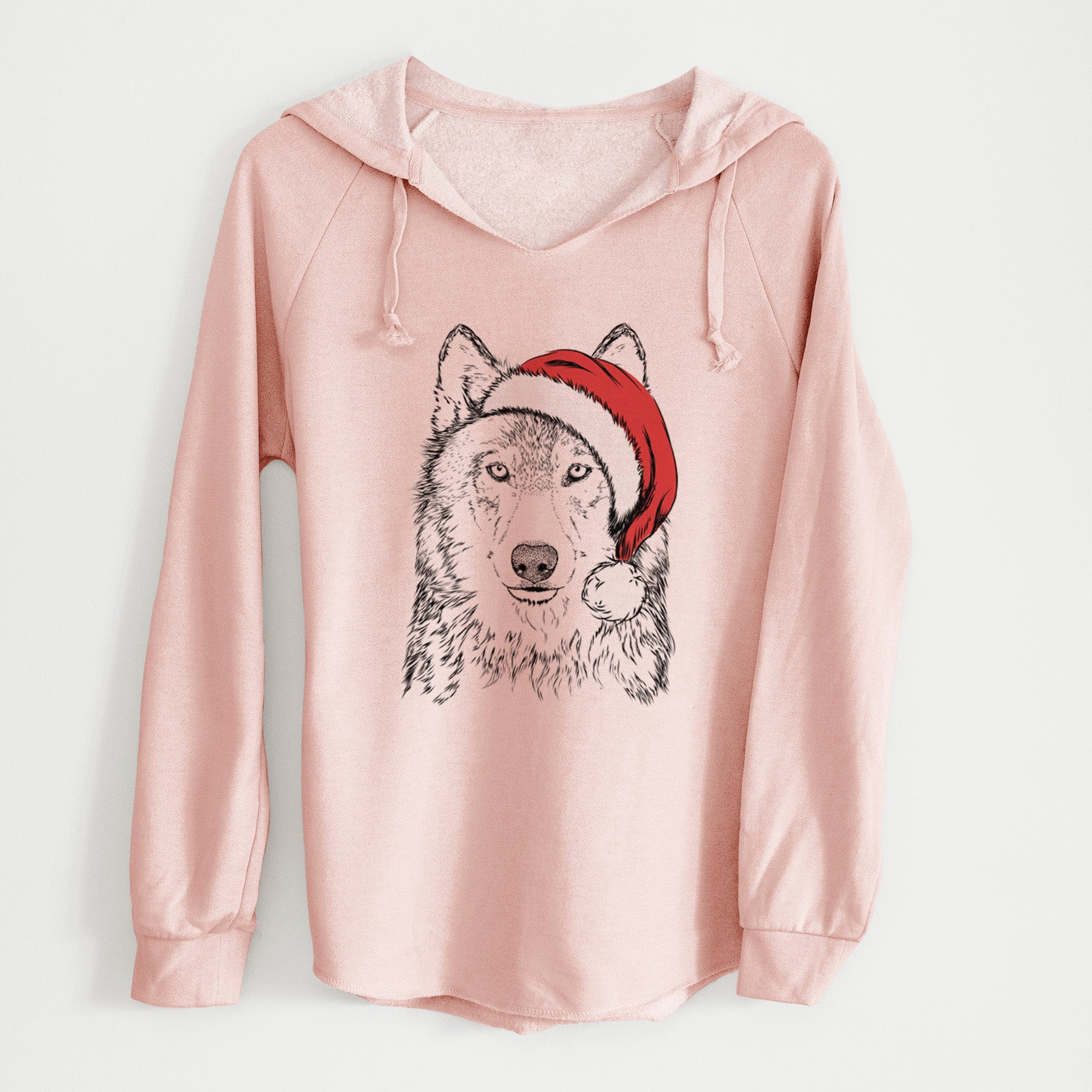 Santa Django the Grey Wolf - Cali Wave Hooded Sweatshirt