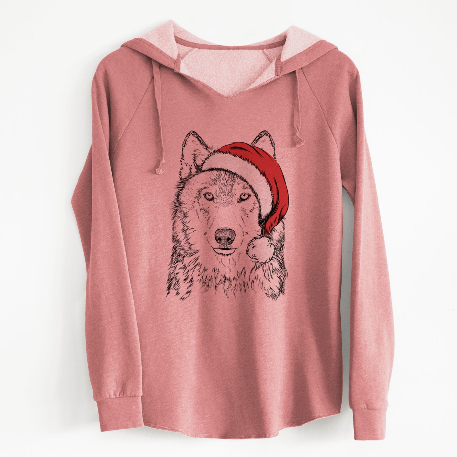 Santa Django the Grey Wolf - Cali Wave Hooded Sweatshirt