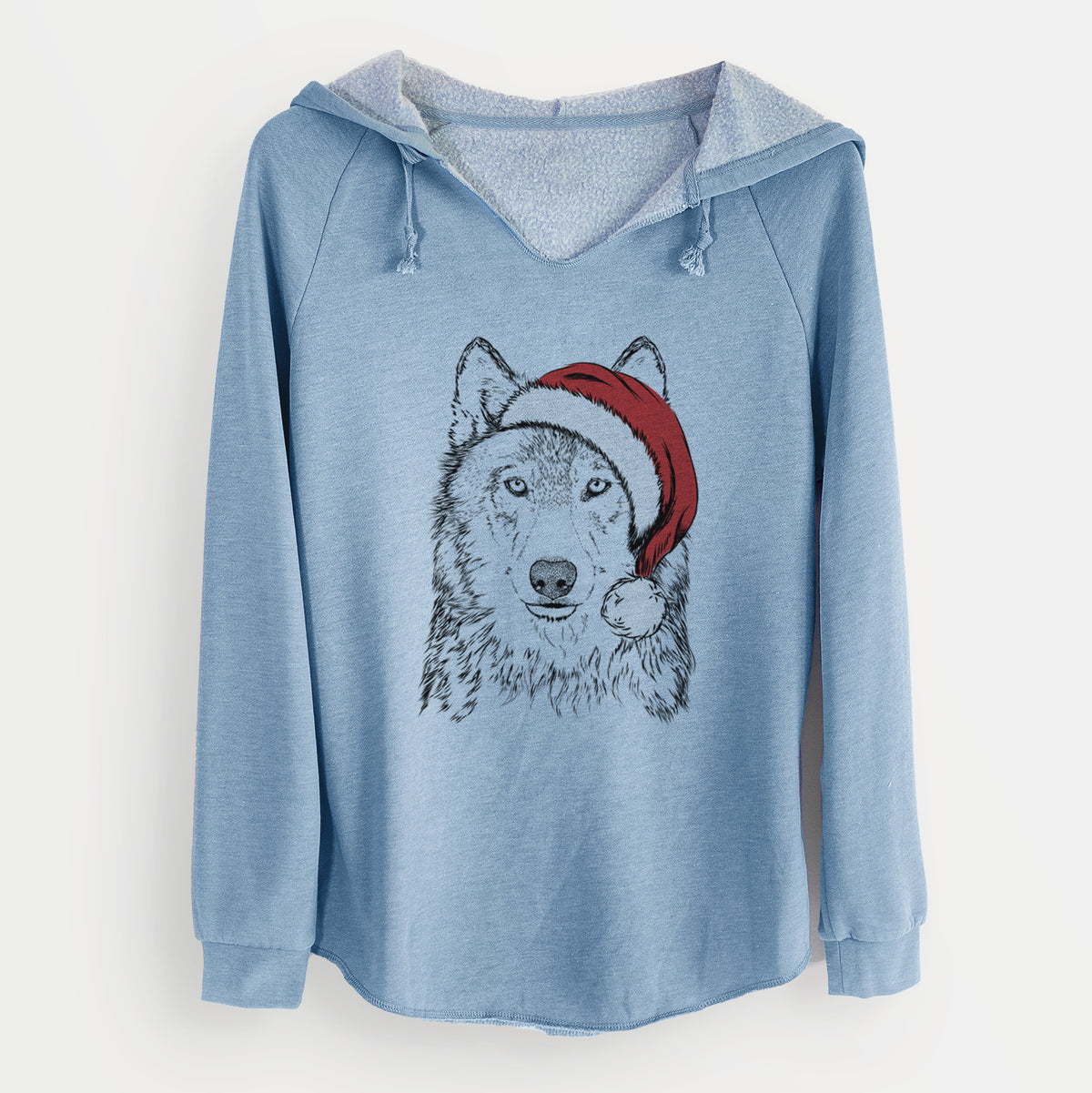 Santa Django the Grey Wolf - Cali Wave Hooded Sweatshirt