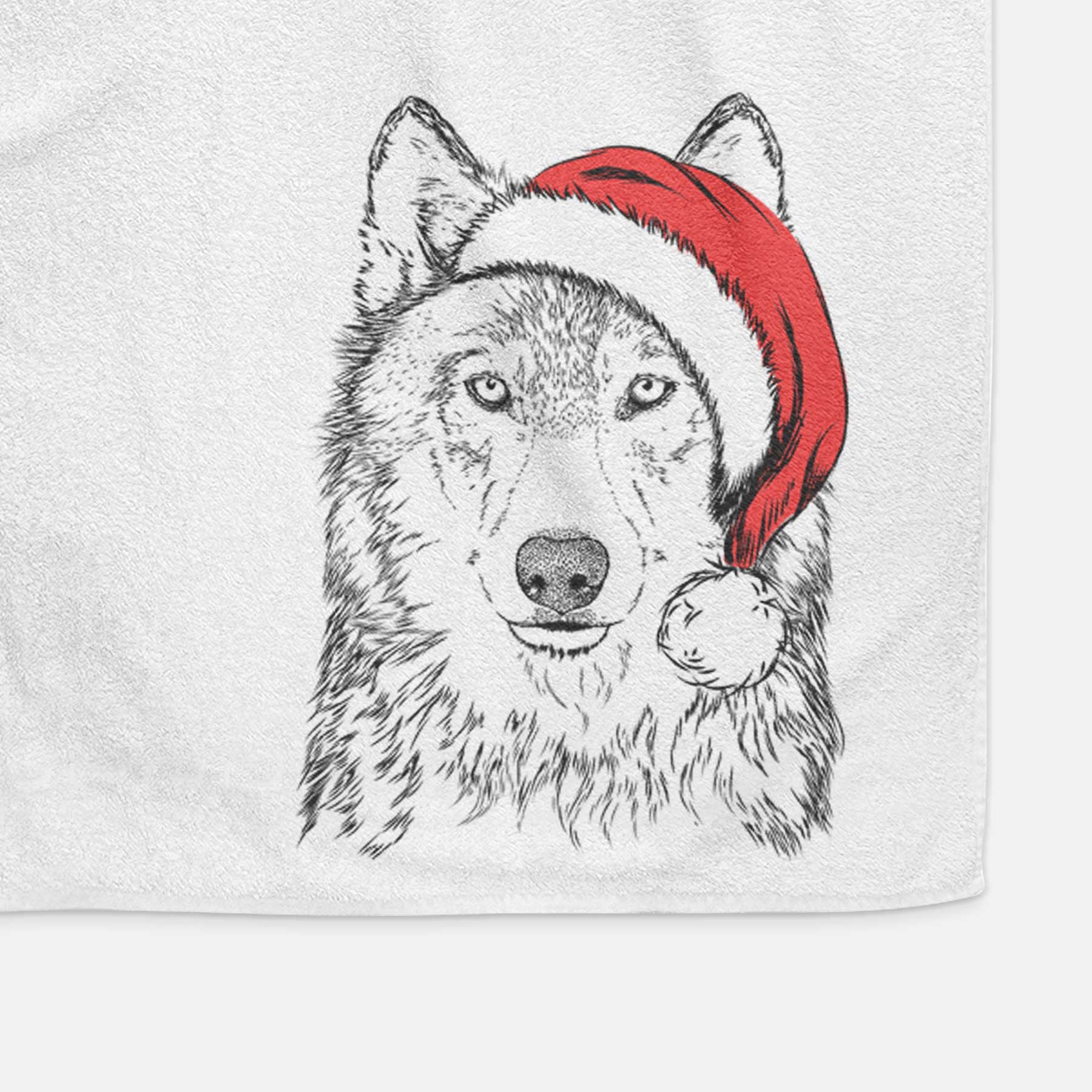 Django the Grey Wolf Decorative Hand Towel