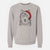 Santa Django the Grey Wolf - Unisex Pigment Dyed Crew Sweatshirt