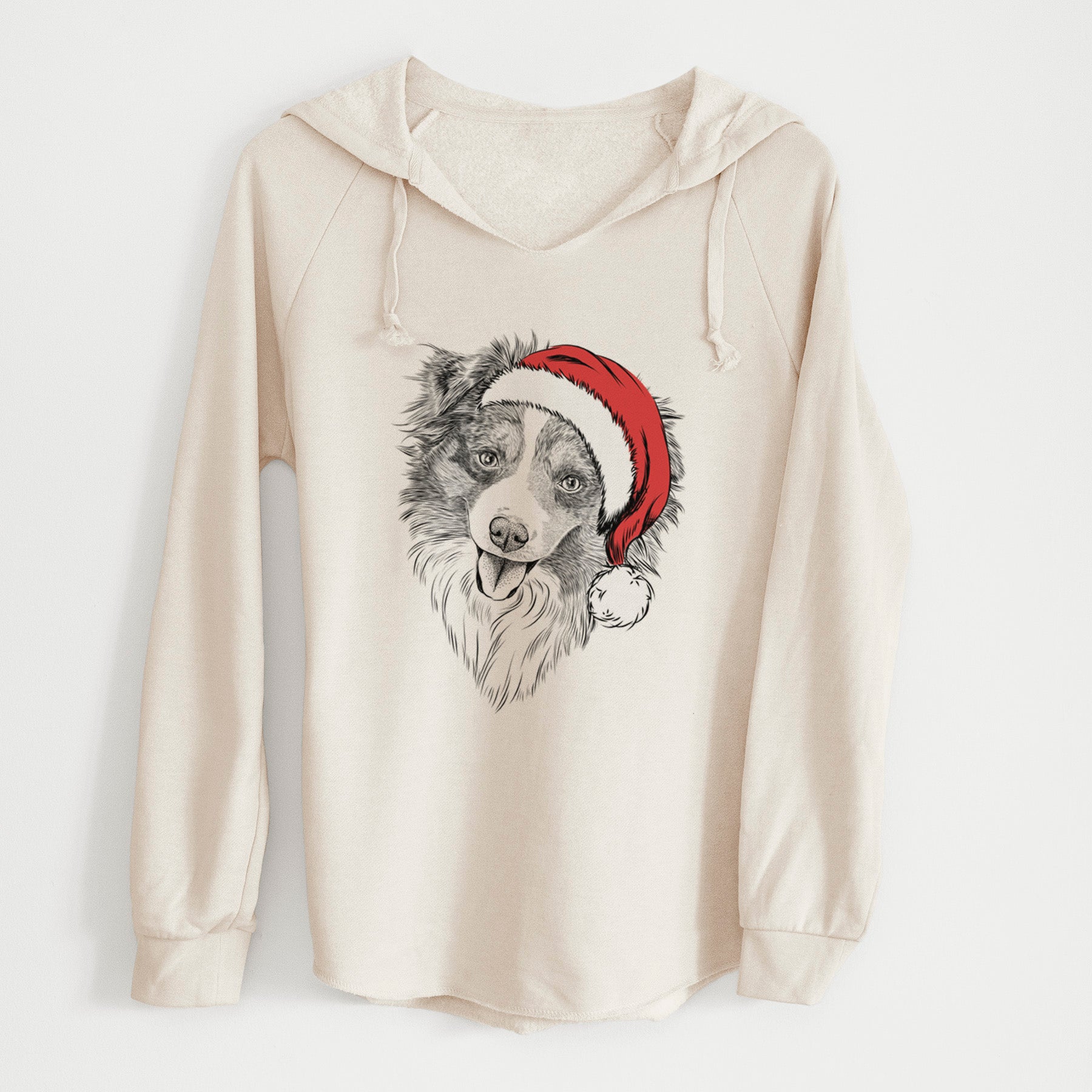 Santa Doc the Mini Aussie - Cali Wave Hooded Sweatshirt