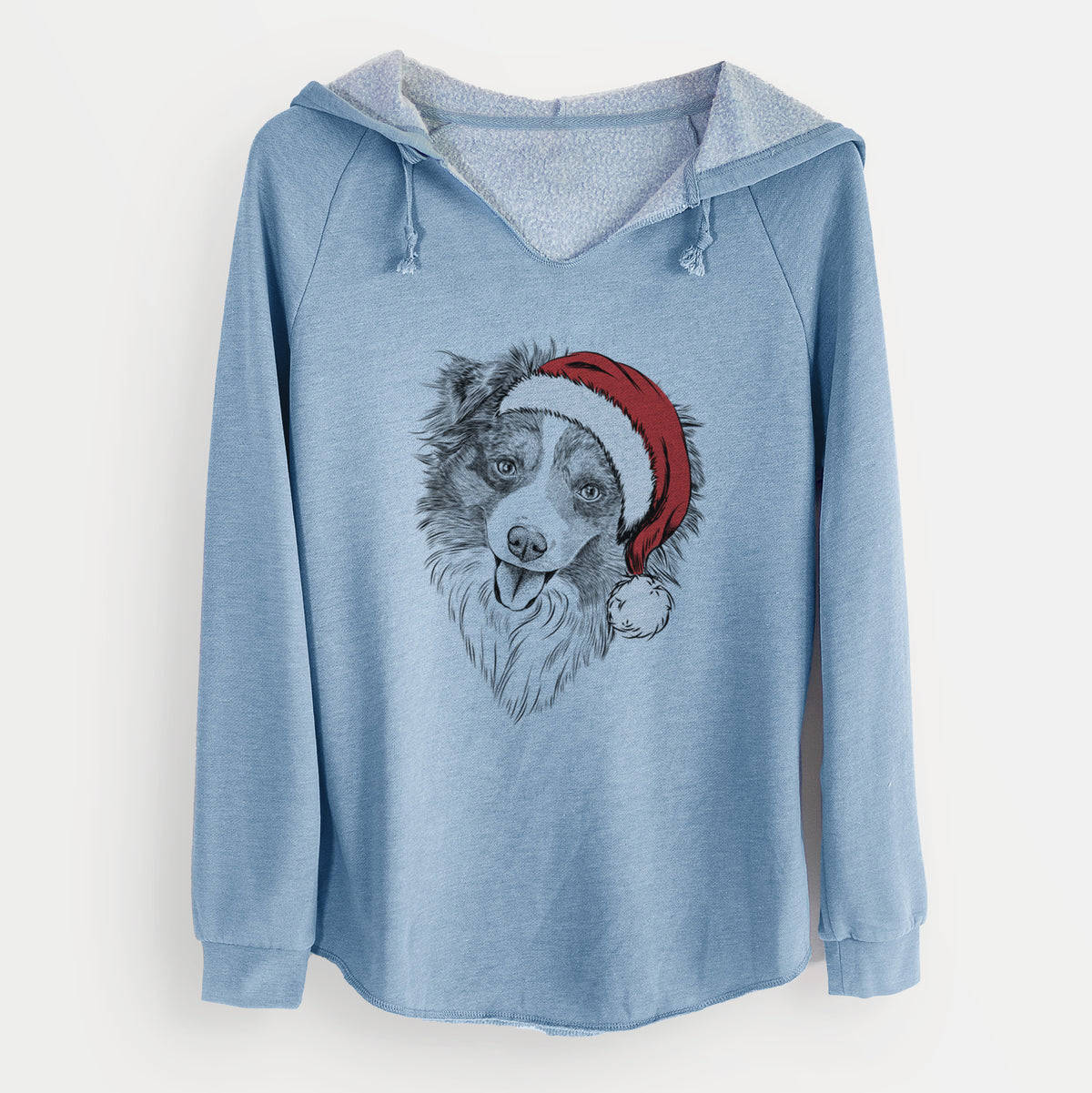 Santa Doc the Mini Aussie - Cali Wave Hooded Sweatshirt