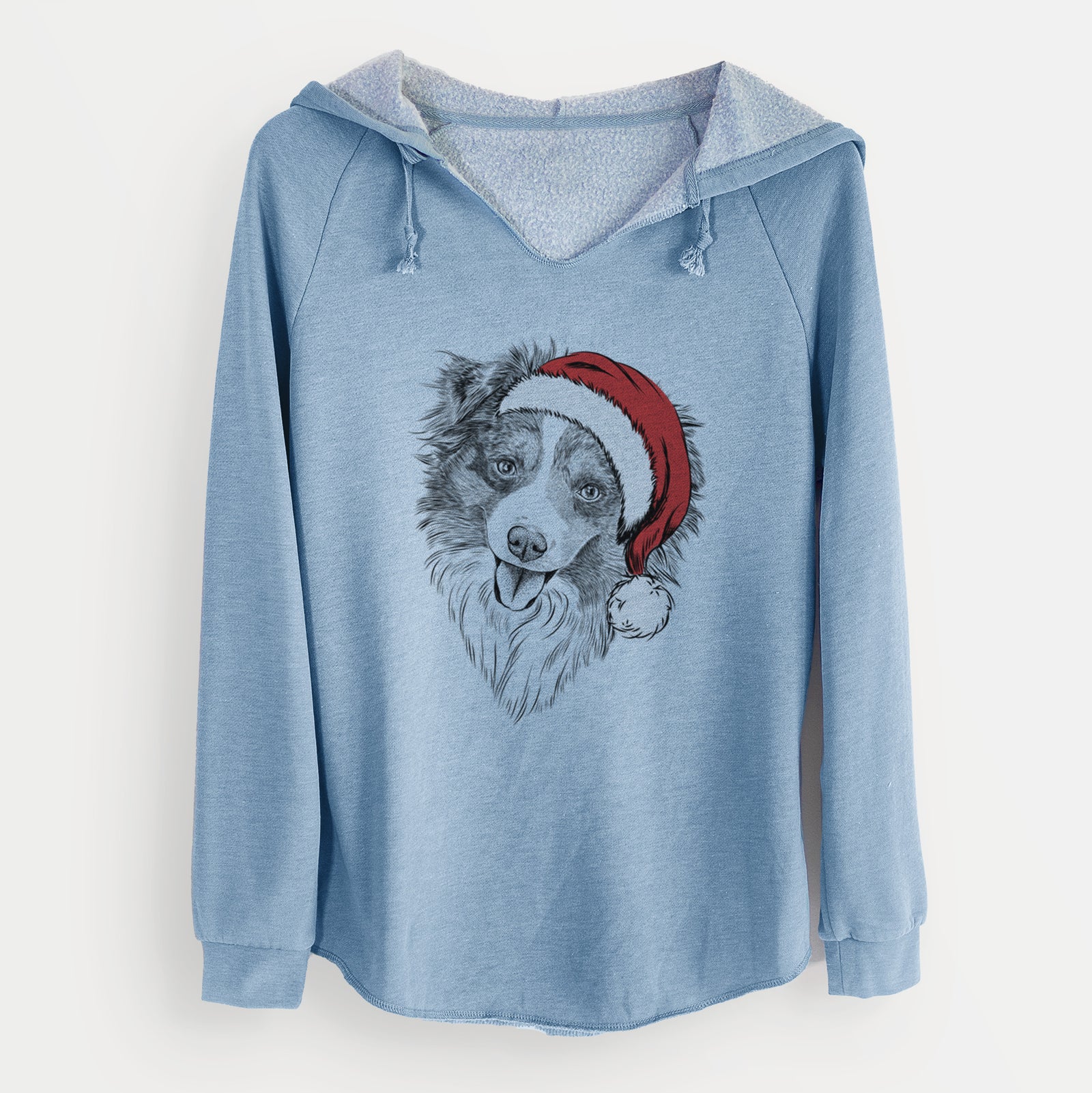 Santa Doc the Mini Aussie - Cali Wave Hooded Sweatshirt
