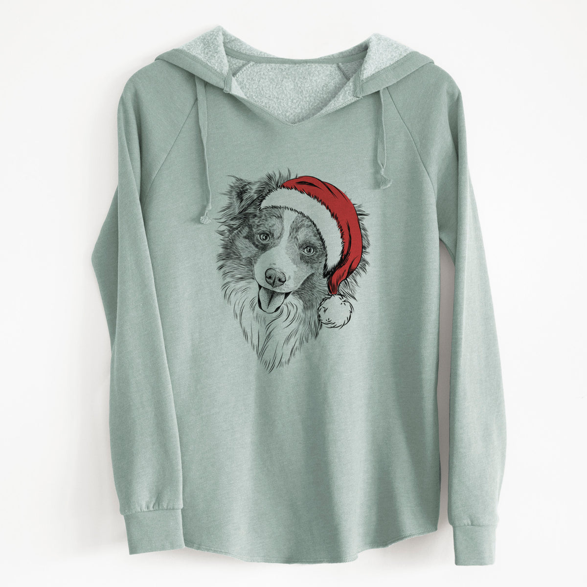 Santa Doc the Mini Aussie - Cali Wave Hooded Sweatshirt
