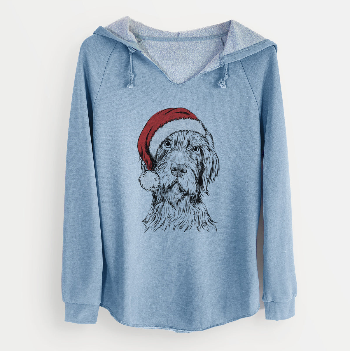 Santa Doc Holliday the Pudelpointer - Cali Wave Hooded Sweatshirt