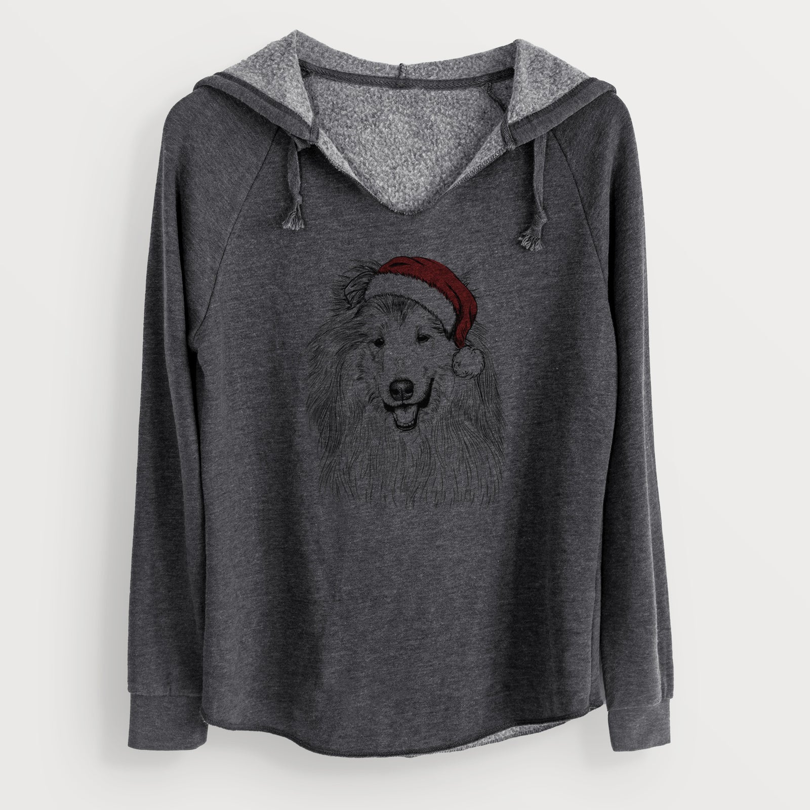 Santa Donnan the Rough Collie - Cali Wave Hooded Sweatshirt