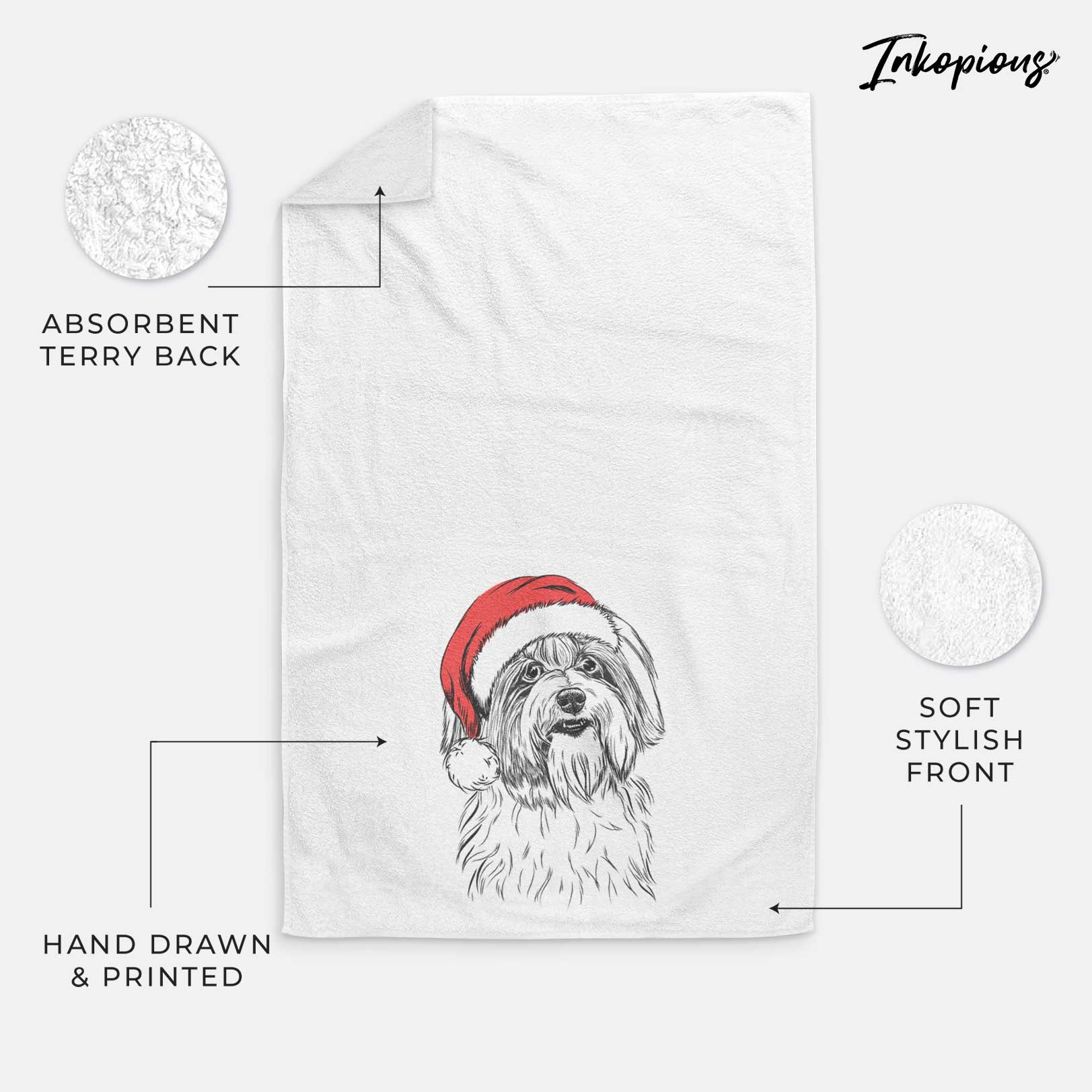 Dooley the Havanese Decorative Hand Towel