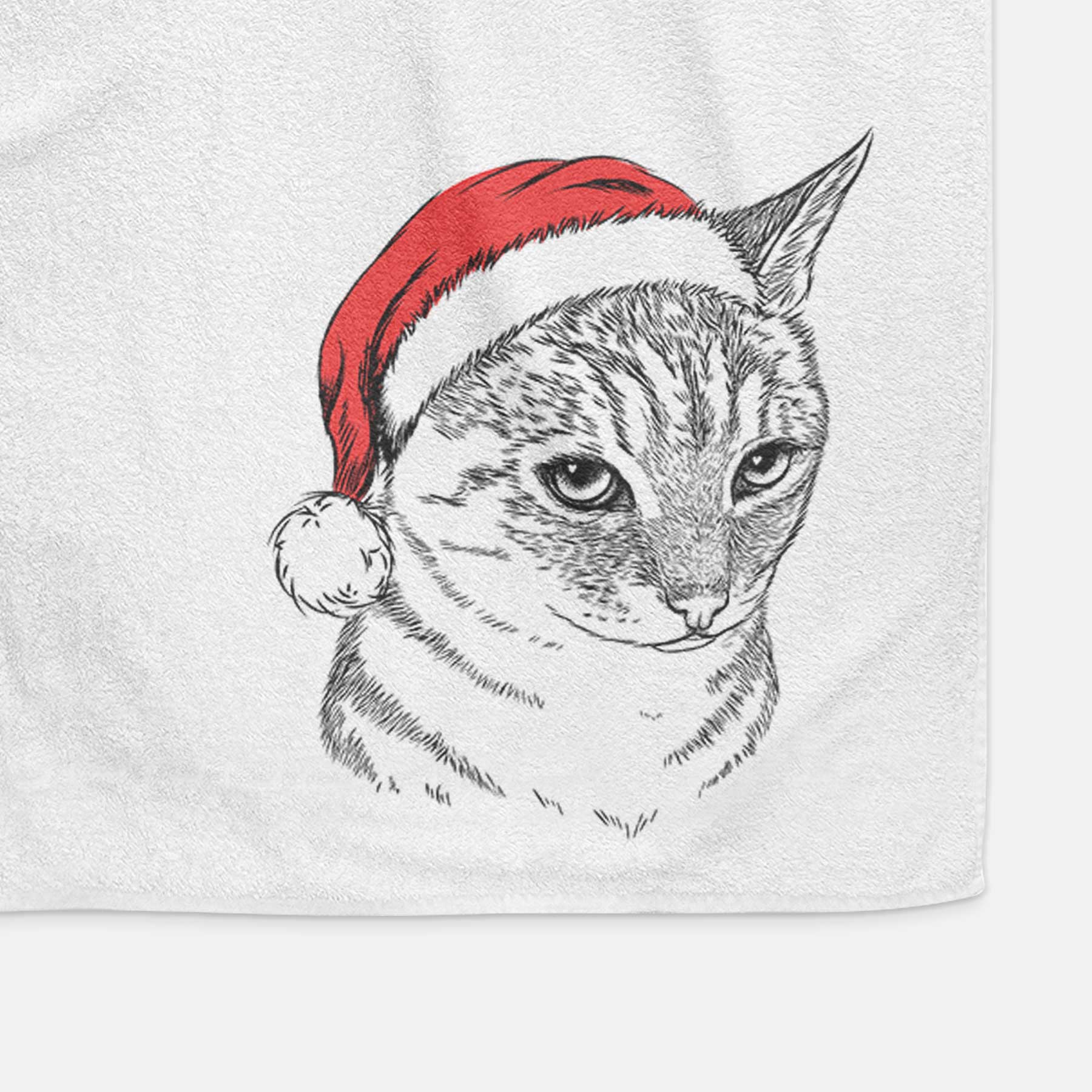 Dora the Tabby Cat Decorative Hand Towel