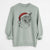 Santa Dora the Tabby Cat - Unisex Pigment Dyed Crew Sweatshirt