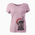 Santa Drake the Doberman Pinscher - Women's V-neck Shirt