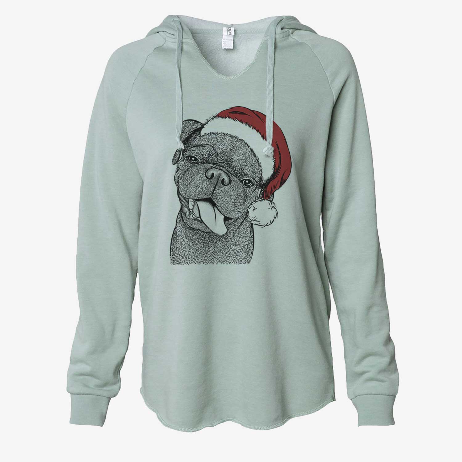Dudley Danger the Pug - Cali Wave Hooded Sweatshirt