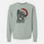 Santa Dudley Danger the Pug - Unisex Pigment Dyed Crew Sweatshirt