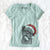 Santa Dudley Danger the Pug - Women's V-neck Shirt