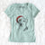 Santa Duke the American Staffordshire Terrier Mix - Women's V-neck Shirt