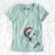 Santa Duke the American Staffordshire Terrier Mix - Women's V-neck Shirt