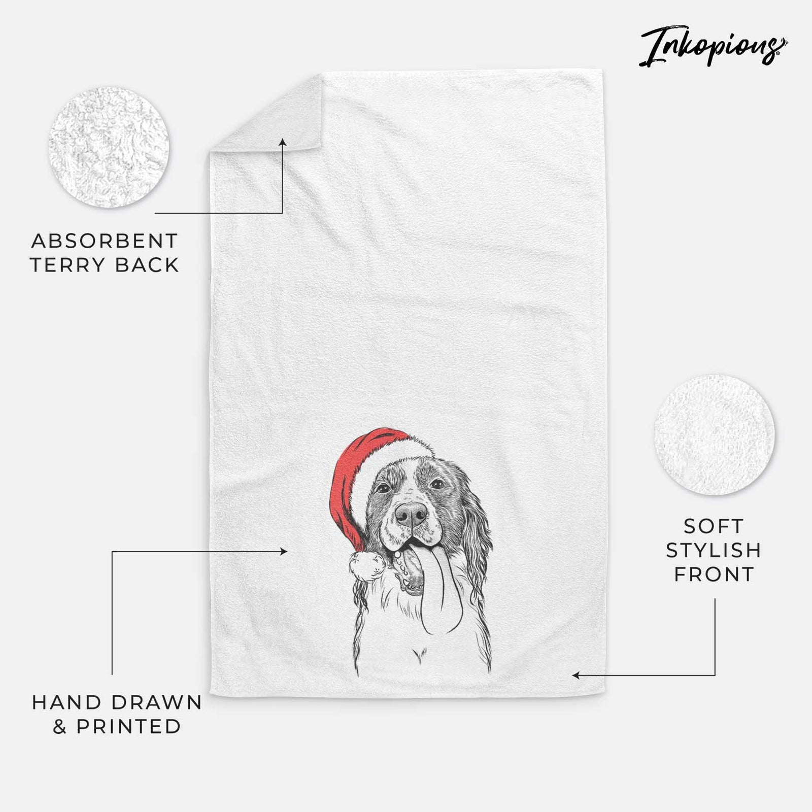 Duke the English Springer Spaniel Decorative Hand Towel