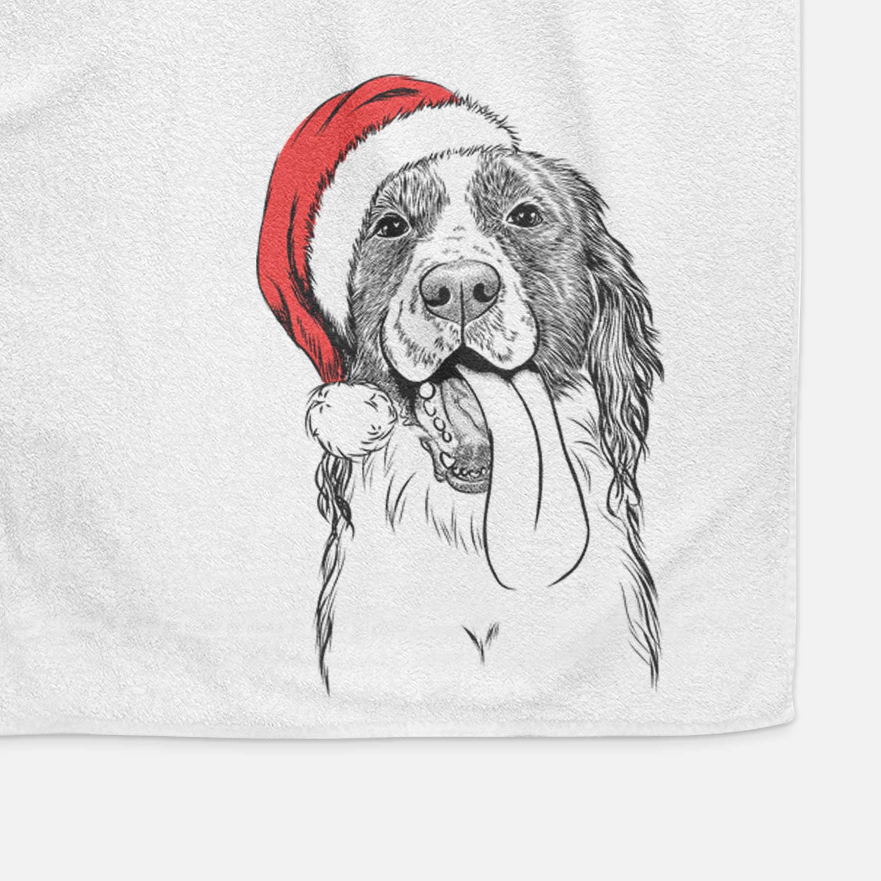 Duke the English Springer Spaniel Decorative Hand Towel