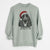 Santa Duke the English Springer Spaniel - Unisex Pigment Dyed Crew Sweatshirt