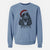 Santa Duke the English Springer Spaniel - Unisex Pigment Dyed Crew Sweatshirt