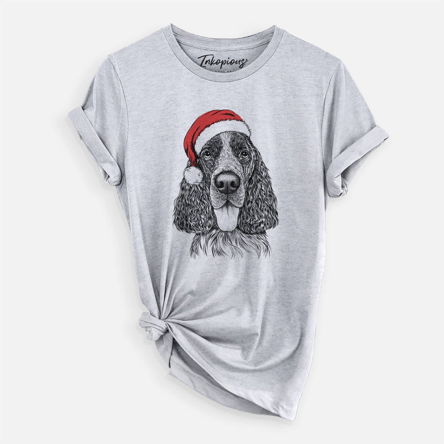 Santa Duke the English Springer Spaniel - Unisex Crewneck