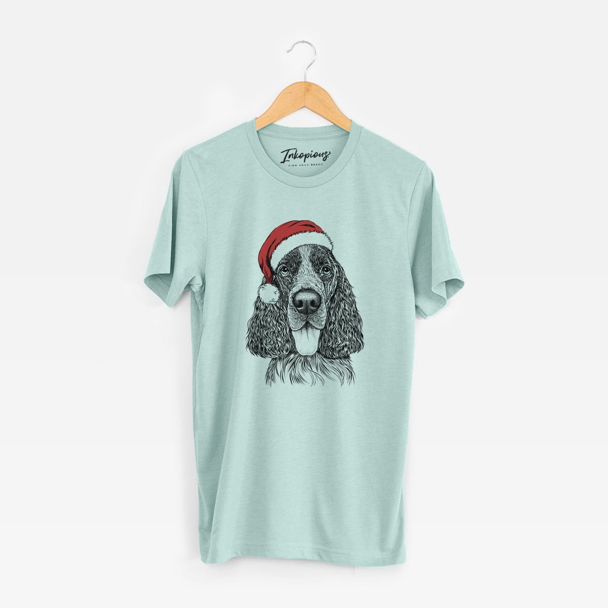 Santa Duke the English Springer Spaniel - Unisex Crewneck
