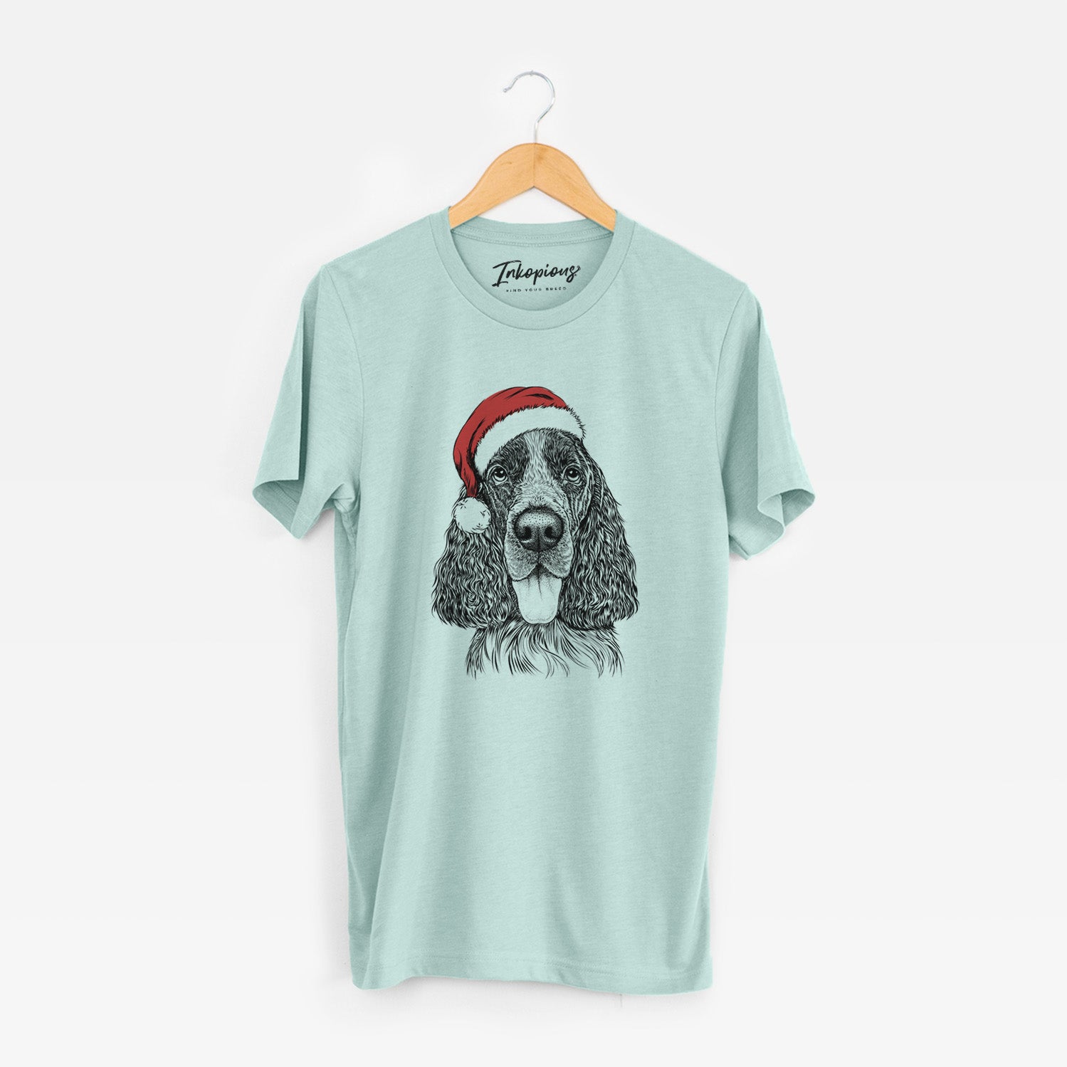 Santa Duke the English Springer Spaniel - Unisex Crewneck